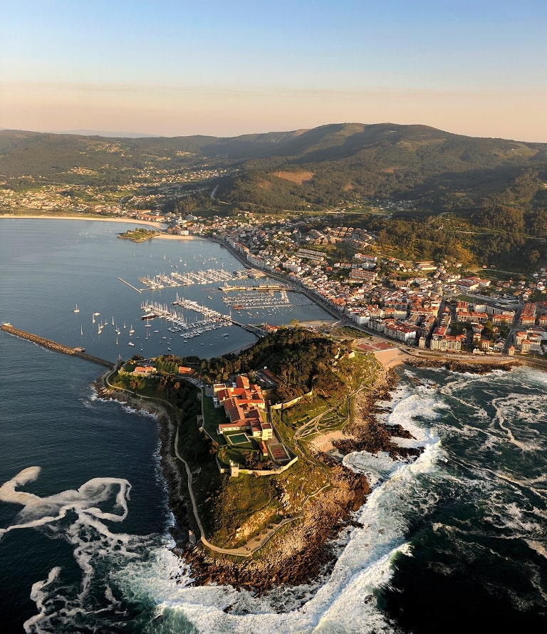 Vista aérea de Baiona