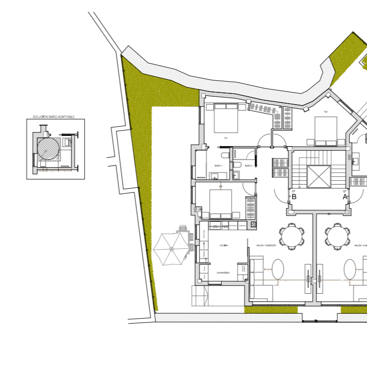 Plano de la vivienda 1º B